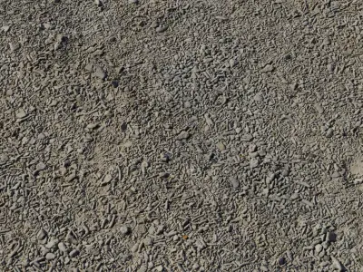 Crushed Limestone Fines Ground PBR Texture Texture