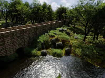 Bridge Scene 3D model