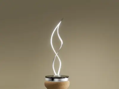 Feather Lamp Low-poly 3D model