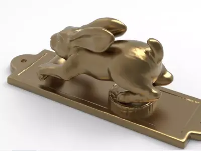 knocker Rabbit Free 3D print model