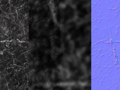 Black marble seamless material Texture