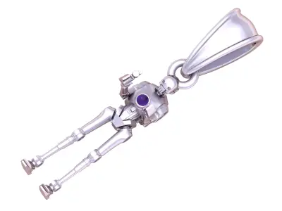 Futuristic Robot Pendant  3D print model