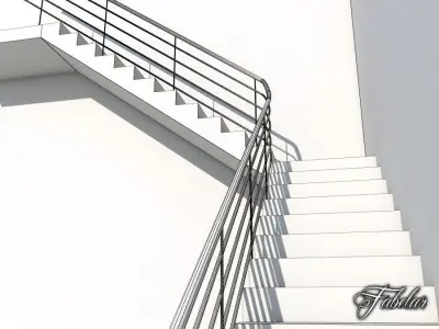 L stair FREE Free low-poly 3D model