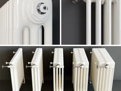 Tubular Radiators Cordivari Ardesia 3D model
