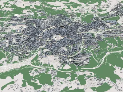 Oviedo City Spain 3D model