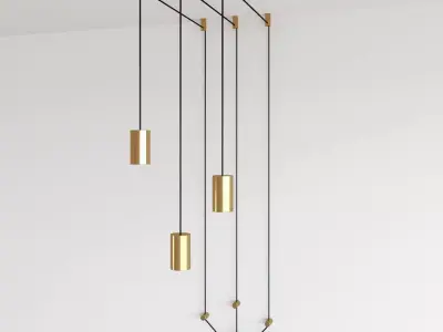 Odeon Light Lucas 3898 chandelier 3D model