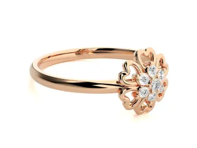 Women ring 3D print model 80