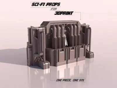 SCI-FI PROPS for 3Dprint 3D print model