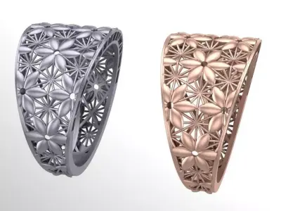 flower base fusion 3D print model