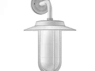 Wall Exterior Lamp 3D Model 3D model