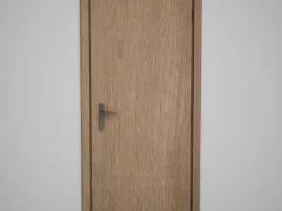 CGAxis Door 3D model 9