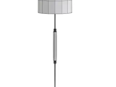 PIAZZA floor lamp with shade 3D model