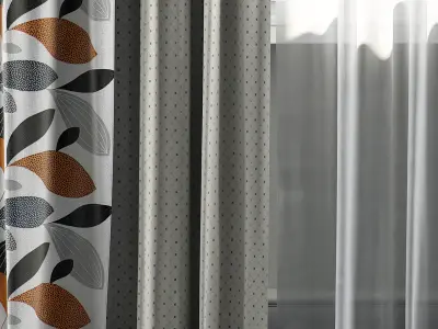 Curtain Set 15 3D model