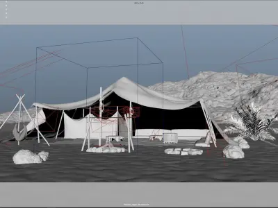  arabian tent 3D model