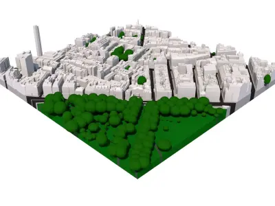 London city tile Level 2 block TQ2880 South East 3D model