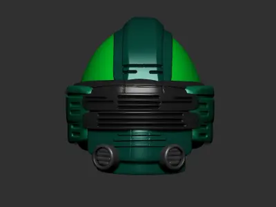 helmet high poly sculpt 3d printable  3D model 96