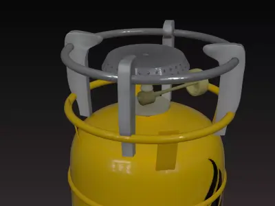 LPG Gas Cylinder  Low-poly 3D model