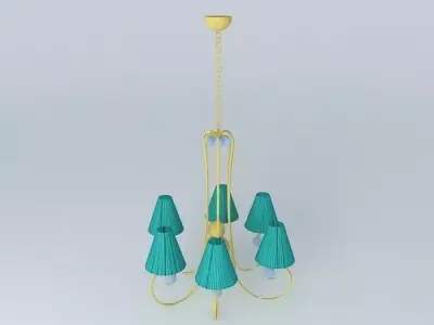 beautiful ceiling lamp Free 3D model