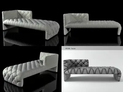 Edwards Chaise Lounge 915 3D model