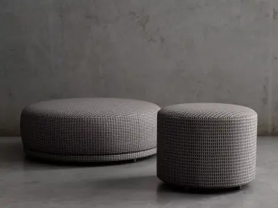 99 Pouf Oval 3D model