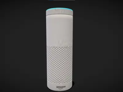Amazon Echo Low-poly 3D model
