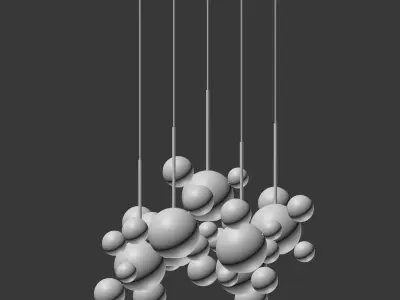 Giopato Coombes Bolle Circular 14 and 24 and 34 Bubbles Set 3D model