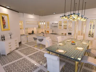 Arabic Kitchen 3D model