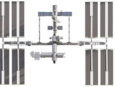 International Space Station ISS 3D model