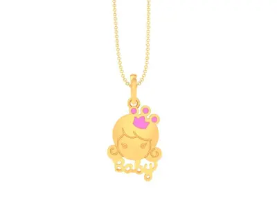 Kids Pendants 3dm STL OBJ FBX Renders Details 3D print model shop