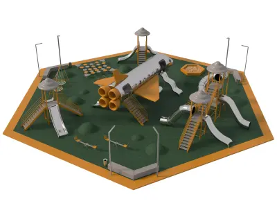 Children playground 3D model