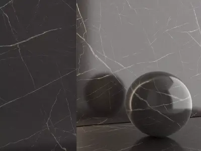 Marble Material and Porcelain Stoneware Tiles - Set 18 Texture