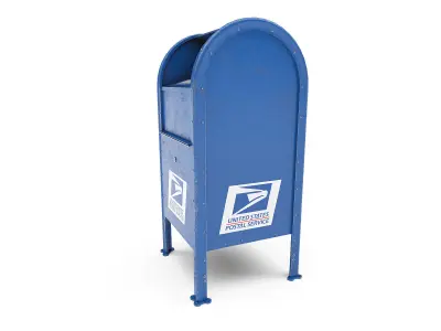 Mailbox Low-poly 3D model