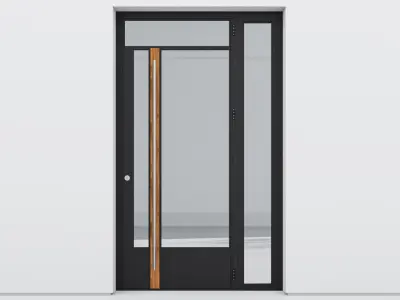 Aluminium door 255 3D model