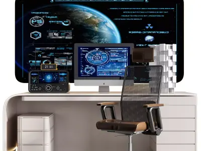 OFFICE FURNITURE NO29 A 3D model