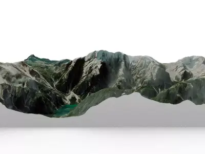 Mount seekofel 3D model