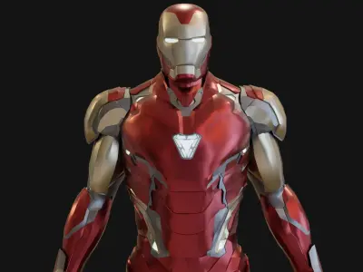 Iron man Mark 85  Low-poly 3D model