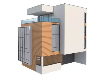 Modern House 21 3D model purchase