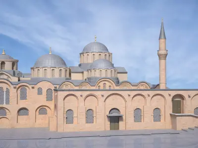 Molla Zeyrek Mosque Monastery of the Pantocrator 3D model