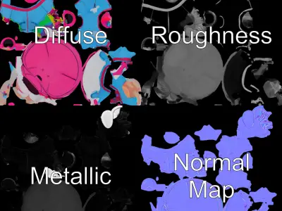 Cool Kid Rigged and Animated D Character Model Low-poly 3D model