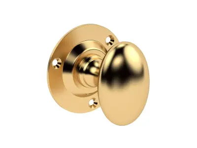 Oval Mortice Door Knob 3D model