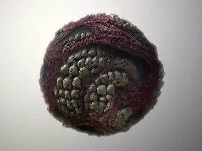 Material Skin Monster 6 Seamless PBR Texture Texture