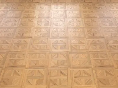 Parquet - Laminate - Wooden floor 2 in 1 Low-poly 3D model 18