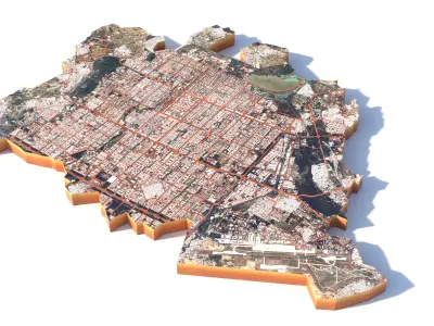 Chandigarh Punjab India 3D model