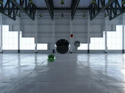 HDRI - Warehouse Interior 4 v2 Texture