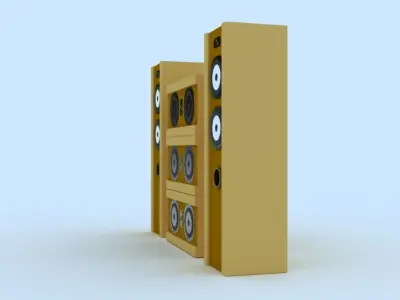 Speaker Model SM1 3D model