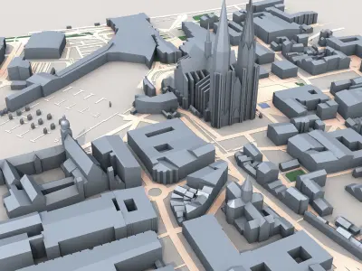 Cologne Cathedral Germany 3D model