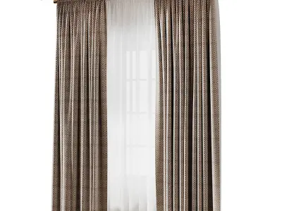 Curtain N1 3D model