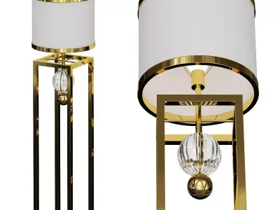 Lampshade floor lamp 3D model