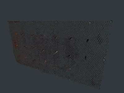 Wire Spikes Low-poly 3D model