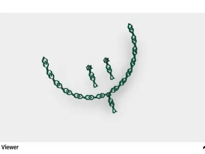 Jewellery Set With Star Melee Diamonds 3D print model